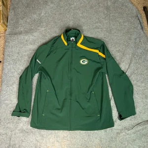 Green Bay Packers Herren Jacke 2XL XXL Grün Reebok On Field Coat Fleece gefüttert - Bild 1 von 11