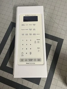 Whirlpool Microwave Control Panel (White) OEM P# W10532846 (BOARD NOT INCLUDED) - Picture 1 of 3