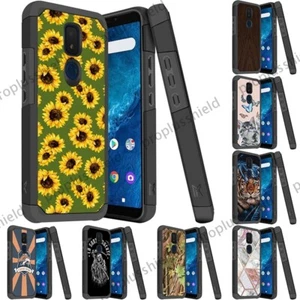 Slim Hybrid Case+Tempered Glass For Cricket Icon 3 Splendor AT&T Motivate 2 m5 - Picture 1 of 23