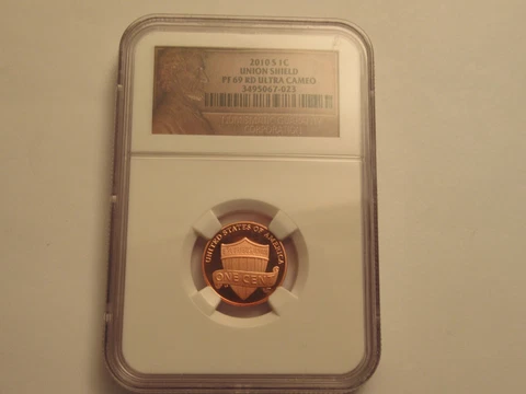 2010 S Proof Lincoln Shield Penny, NGC PR69RD Ultra Cameo Cover
