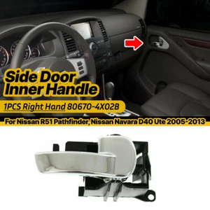 For Nissan Navara D40 2005-2013 RH Side Interior Door Handle Chrome 80670-4X02B - Picture 1 of 6