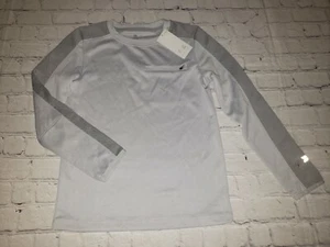 NWT All In Motion Boys Size Medium 10/12 Grey Long-Sleeve Top - Picture 1 of 5