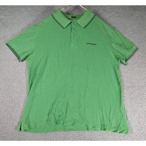 Armani Jeans Polo Mens Size M Green Blue Logo Short Sleeve Golf Shirt - Bild 1 von 6