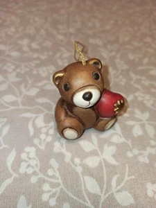 Thun addobbo da appendere Natale piccolo orso orsetto teddy marrone cuore - Foto 1 di 7