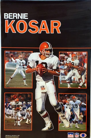Rare BERNIE KOSAR Cleveland Browns 5-SHOT CLASSIC 1989 Starline 22x34 POSTER Cover