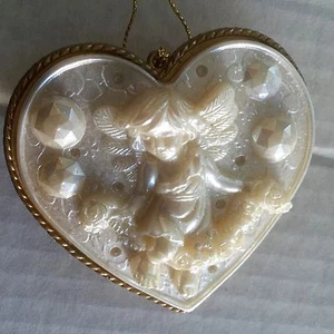 Christmas Angel Heart Ornament #1107 - Picture 1 of 2