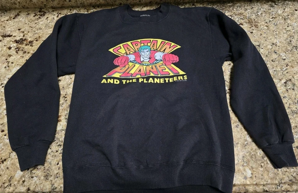 Sudadera Captain Planet And The Planeteers Juvenil XL DE COLECCIÓN 1990 USADA EN EXCELENTE ESTADO  Foto 1 de 4