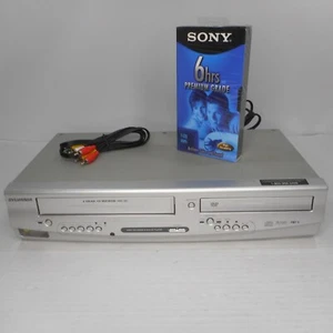 Sylvania DVC845E VCR/DVD Combo VHS Player W/ Tape & Cables No Remote Tested - Picture 1 of 6