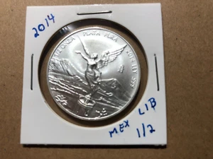 2014 Mo 1/2 oz .999 Silver .5 Onza Mexico Libertad Coin Mexican BU - Picture 1 of 2