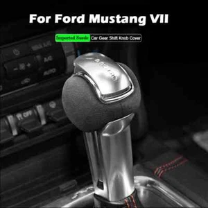 For Ford Mustang 2014-2025 Shift Handle Suede Cover Shift Knob Protective Cover - Picture 1 of 8