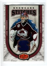 2006-07 Flair Showcase Stitches #SSJT Jose Theodore