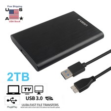 2021 USB 3.0 2TB SATA SSD External Hard Drive Portable Desktop Mobile Hard Disk