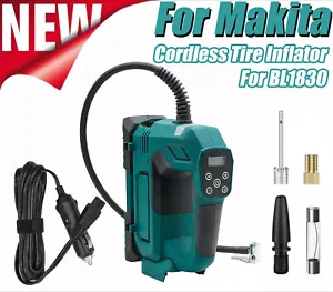 Cordless Electric Air Pump 18V Battery Car Tyre Versatile Portable Inflator Tool - Picture 1 of 15