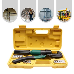 6 Clay Hydraulic Crimp Pliers Pressed Pliers Cable Shoes Pliers 4-70mm2 with Case - Picture 1 of 24