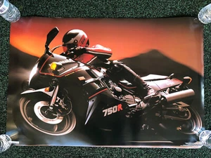 Vintage 1987 Kawasaki Ninja 750R Poster 21" x 32" 1991 RARE - Picture 1 of 1