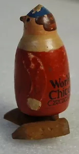 1934 CHICAGO WELTAUSSTELLUNG SOUVENIR HOLZRAMPE WANDERER TSCHECHOSLOWAKEI - Bild 1 von 5
