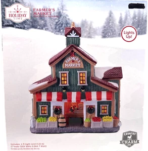 Holiday Time 2024 Village Putz Farmers Market **NUEVO** - Imagen 1 de 5