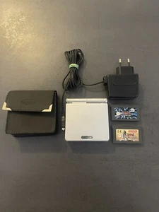 Nintendo Game Boy Advance SP Silber Konsole GBA & Spiele Yugioh Paket - Bild 1 von 7