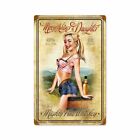 Moonshiner's Daughter Southern Country Pin Up Bar Metal Sign by Ralph Burch