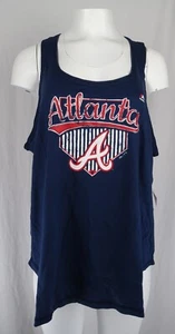 Atlanta Braves MLB Majestic Women's Plus Size Graphic Tank Top - Picture 1 of 5