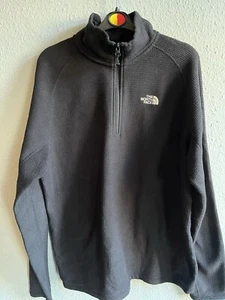 Mens Black The North Face ANEF 1/4 Zip Fleece Pullover Black Size M - Picture 1 of 6