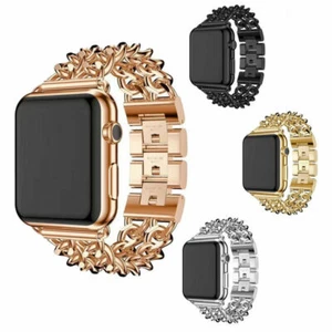 Chain Band iWatch For Apple Watch Stainless Steel Strap Series 10 9 8 7 6 5/4/3 - Picture 1 of 16