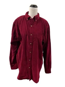 Camisa Pana Roja Abotonada Manga Larga Talla Grande - Imagen 1 de 6