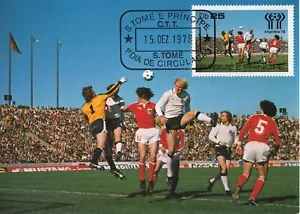 Soccer Football World Cup Argentina 1978 Sao Tome Principe M Maxi FDC Card 1978 - Picture 1 of 1