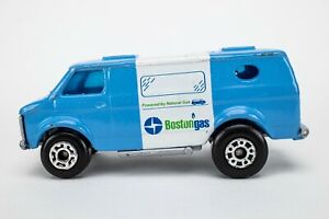 Matchbox MI-068 Chevy Van BLUE / WHITE / BOSTON GAS / CODE 2 PROMO