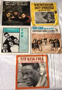 LOT OF (15) VINTAGE PICTURE SLEEVES ONLY - Foto 1 di 18