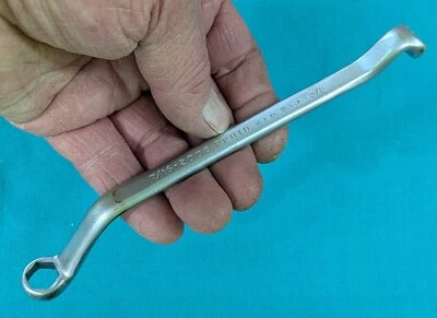 PROTO # 2008 Brake Bleeder 6pt. Box End Wrench Deep Offset 7/16" x 3/8" - Image 1 of 4