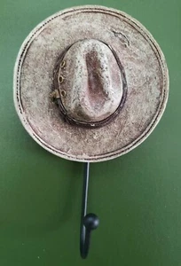 Gancio cappello cowboy di Vanmark Keys, cappello, asciugamano...6" x 3 1/2" ceramica nuovo! - Foto 1 di 5