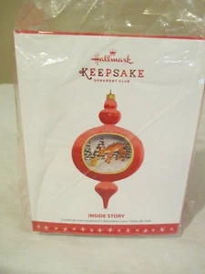 Hallmark Ornament Inside Story #1 New In Box 2016 Baby Deer & Bunny - Picture 1 of 4