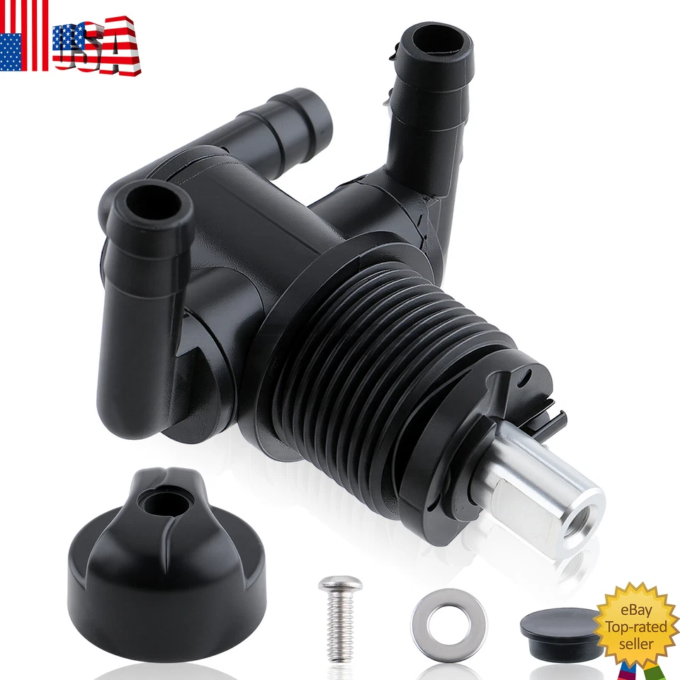 Fuel Tank Valve Petcock 3 Way & Knob Nut For Polaris Trail Boss 325 330 7052161 Foto 1 de 4
