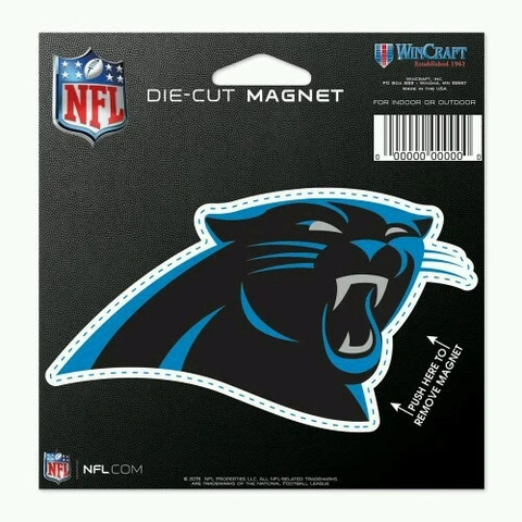 CAROLINA PANTHERS DIE-CUT VINYL MAGNET 4"×5" FREE SHIPPING! Cover