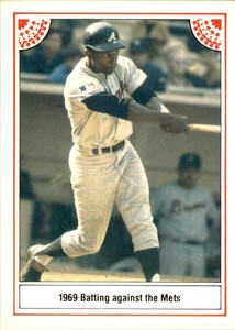 1983 ASA the Story of Hank Aaron 1969 Batting Against the Mets Hank Aaron