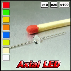 373# Axial LED Available white, warm white, red, blue, yellow, orange, green - Imagen 1 de 1
