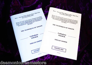 CABBALISTIC MAGICK TECHNIQUES. 2 BOOK SET. Finbarr Occult Witchcraft - Bild 1 von 1