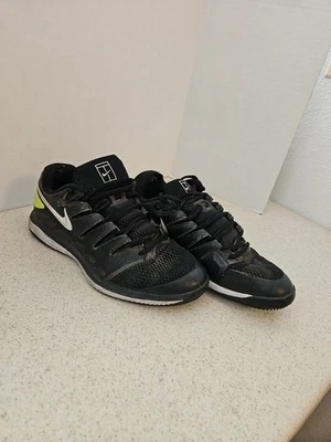 Nike Air Zoom Vapor X HC Tennis Black White Volt AA8030 009 sz 10.5 EUC - Image 1 of 4