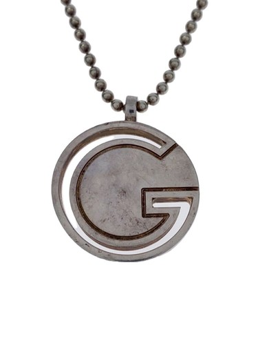 Collana Gucci SV925 SLV con top donna marchio G 1551