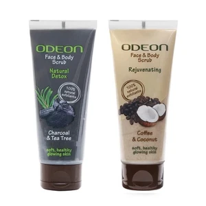 Odeon Combo Of Charcoal & Coconut Face And Body Scrub Each 100ml - Picture 1 of 6