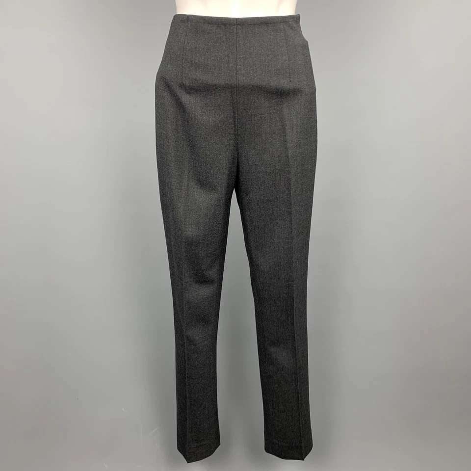 RALPH LAUREN Black Label Size 2 Charcoal Wool Blend Dress Pants - Image 1 of 4