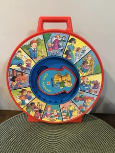 Vintage Mattel See 'N Say Safe 'N Sound Kunststoff 1984 Zugschnur Kinderspielzeug Top - Bild 1 von 10