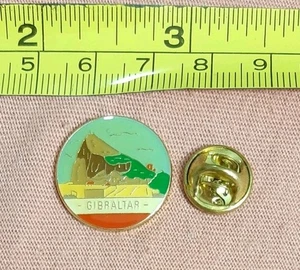 Vintage Rock of Gibraltar Travel Souvenir Jacke Anstecknadel - Bild 1 von 3