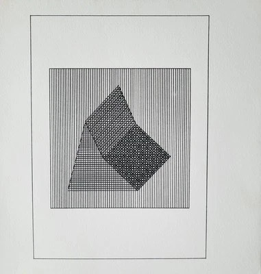 Сол Левитт Оригинальная Шелкография / Шелкография Пластина XIV из фильма "Ficciones" 1984 с доком - Изображение 1 из 4