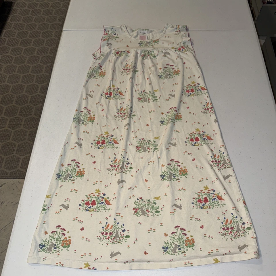 Mini Boden Floral Rabbits Birds Butterfly Nightgown Nightie Size 9-10Y 140CM - Image 1 of 4