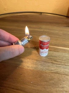 Vintage Campbells Creme von Hühner Suppendose Feuerzeug - Bild 1 von 4