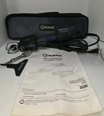 Kobalt Compact Reciprocating Saw Variable Speed Corded 4 Amp Tested - Image 1 of 4