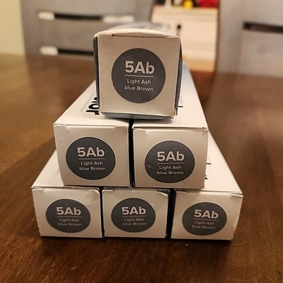 Lote de 6 cremas permanentes para el cabello Paul Mitchell The Color 3 oz 5 Ab azul ceniza claro rubio Foto 1 de 4