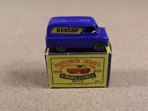 OLD VINTAGE LESNEY MATCHBOX # 25 DUNLOP VAN ORIGINAL BOX - Picture 1 of 18